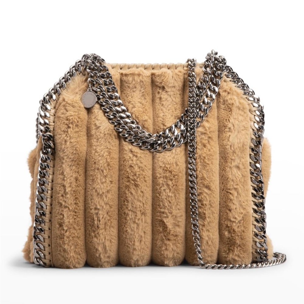 NEW Stella McCartney Falabella Mini Faux Fur Bag
